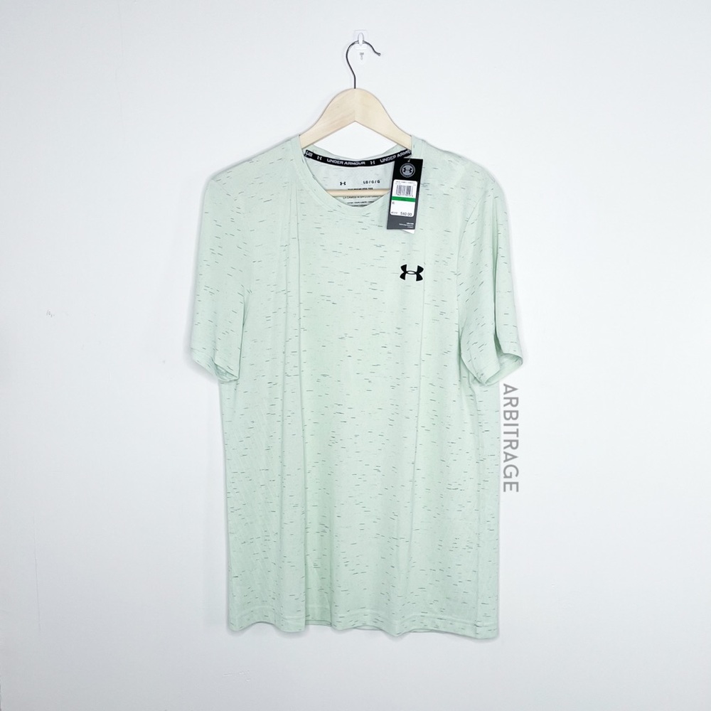 Under Armour Light Green Heat Gear Seamless Tee